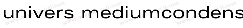 univers mediumcondensed字体转换
